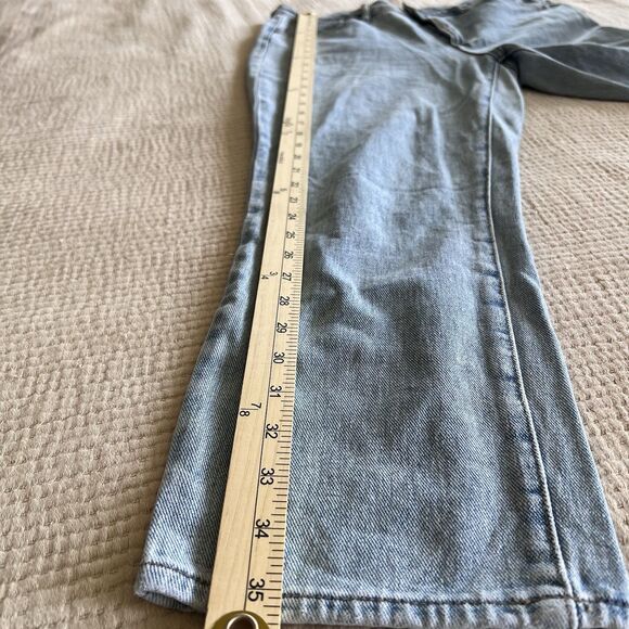 Pacsun Mom Jeans Women Sz 29 Blue Denim High Rise Cotton Zip Fly Cowgirl Western - Picture 14 of 14